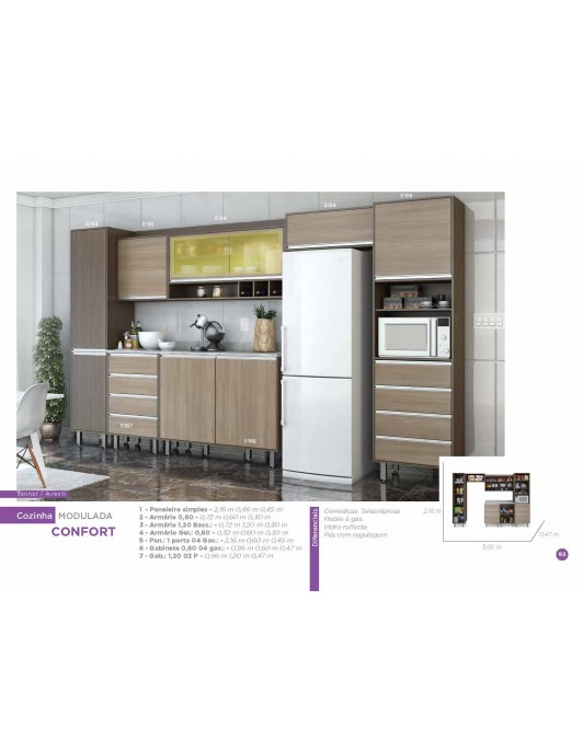 COZINHA MODULADA CONFORT COMPLETA