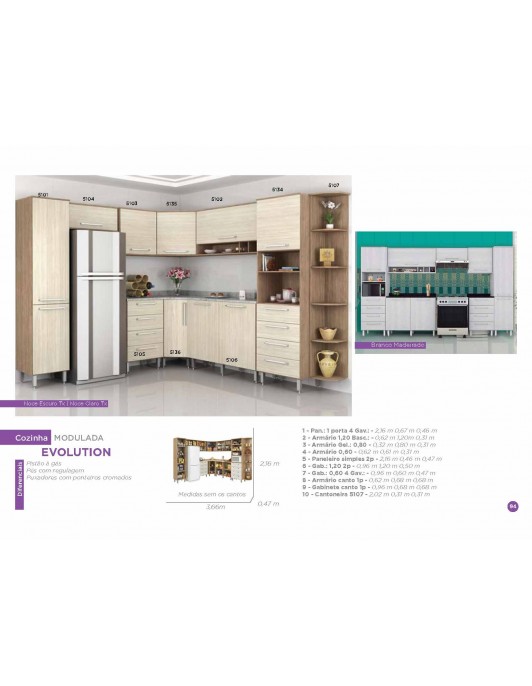 COZINHA MODULADA EVOLUTION COMPLETA